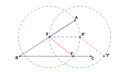 segment of X'Y'